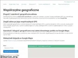 Sites similar to wspolrzedne-gps.pl