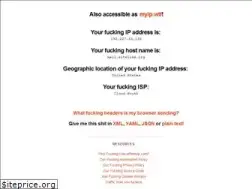 Sites similar to wtfismyip.com