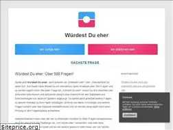 Sites similar to wuerdest-du-eher.de