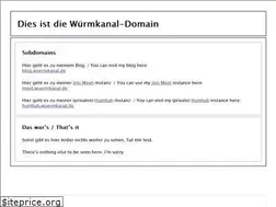 Sites similar to wuermkanal.de