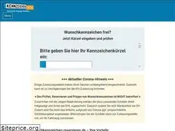 Sites similar to wunschkennzeichen-reservieren.de