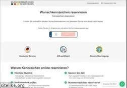 Sites similar to wunschkennzeichen-reservieren.jetzt