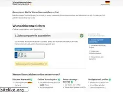 Sites similar to wunschkennzeichen-reservierung.de