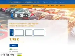 Sites similar to wunschkennzeichenversand.de