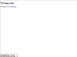 Sites similar to wusage.com