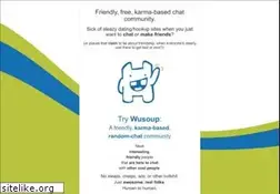 Sites similar to wusoup.com