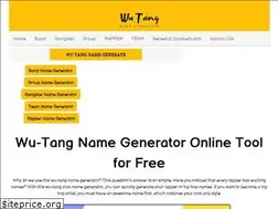 Sites similar to wutangnamegenerator.net