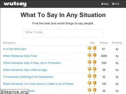 Sites similar to wutsay.com