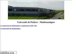 Sites similar to www-math.univ-poitiers.fr