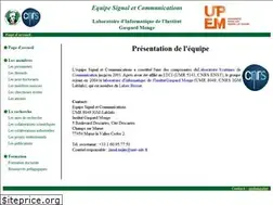 Sites similar to www-syscom.univ-mlv.fr