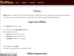 Sites similar to www-upsers.com