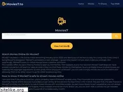 Sites similar to www2.movies7.to