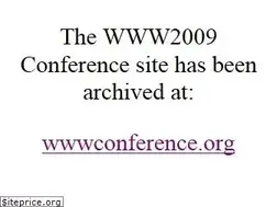 Sites similar to www2009.org