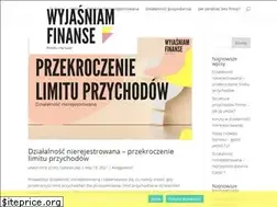 Sites similar to wyjasniamfinanse.pl