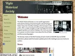 Sites similar to wyliehistoricalsociety.org