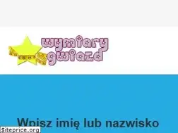 Sites similar to wymiarygwiazd.pl