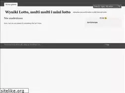 Sites similar to wynikilotto.wordpress.com