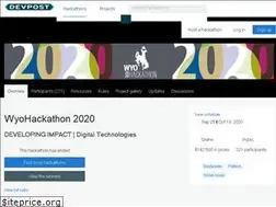 Sites similar to wyohackathon2020.devpost.com