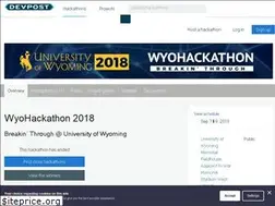 Sites similar to wyominghackathon.devpost.com
