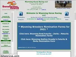Sites similar to wyominghorseracingdata.com