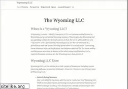 Sites similar to wyomingllcs.com