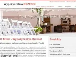 Sites similar to wypozyczalnia-krzesel.net