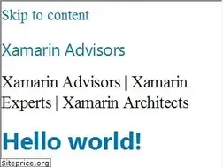 Sites similar to xamarinadvisors.com