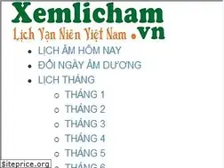 Sites similar to xemlicham.vn