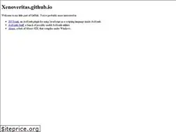 Sites similar to xenoveritas.github.io