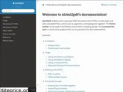 Sites similar to xhtml2pdf.readthedocs.io