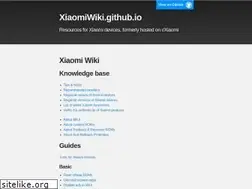 Sites similar to xiaomiwiki.github.io