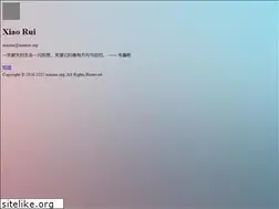 Sites similar to xiaorui.org
