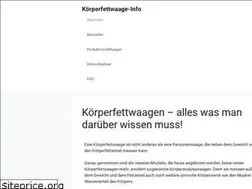 Sites similar to xn--krperfettwaage-info-q6b.de