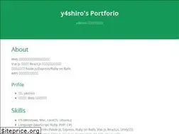 Sites similar to y4shiro.github.io
