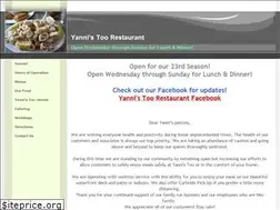 Sites similar to yannisrestaurants.com