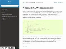 Sites similar to yara.readthedocs.io