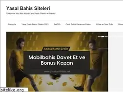 Sites similar to yasalcanlibahis.net