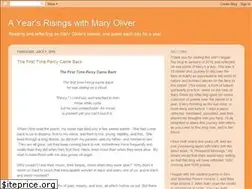Sites similar to yearsrisingmaryoliver.blogspot.com