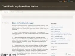 Sites similar to yeniliklerinyayilmasidersnotlari.wordpress.com
