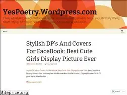 Sites similar to yespoetry.wordpress.com