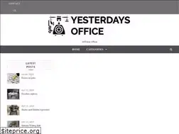 Sites similar to yesterdaysoffice.com