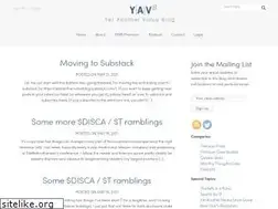 Sites similar to yetanothervalueblog.com