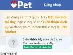 Sites similar to yeupet.vn