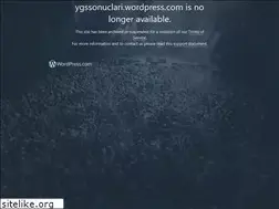 Sites similar to ygssonuclari.wordpress.com