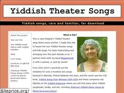 Sites similar to yiddishtheatersongs.com