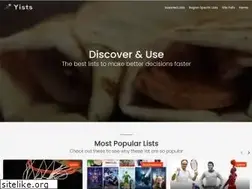 Sites similar to yists.com