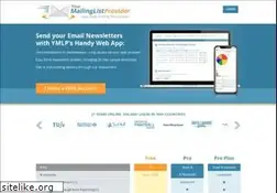 Sites similar to ymlp.com