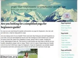 Sites similar to yoga-for-beginners-a-practical-guide.com