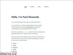Sites similar to yomieluwande.me