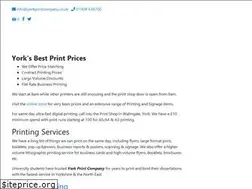 Sites similar to yorkprintcompany.co.uk